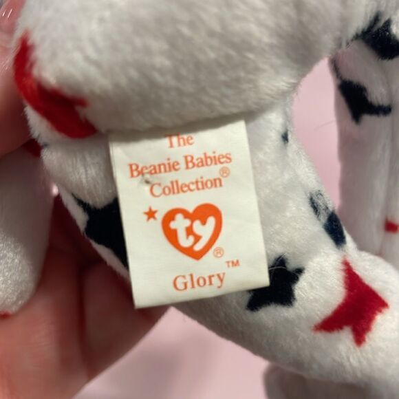 1998 Original Beanie Baby Glory the American Bear 9” tall Excellent Condition - Picture 8 of 10